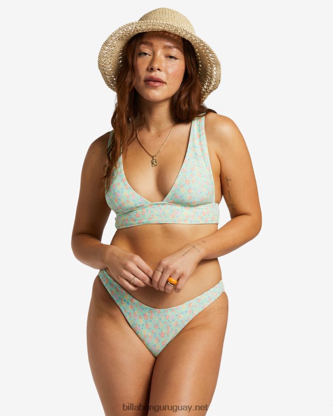 i sea you tanlines sumergir la parte superior del bikini mujer menta verde DR68441197 Billabong
