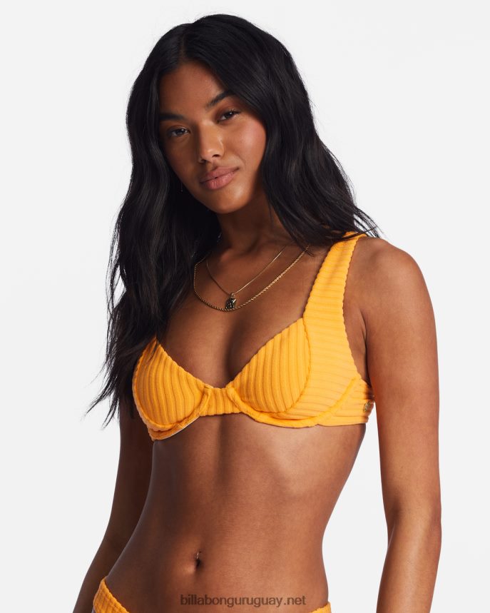 parte de arriba de bikini con aros emma in the loop mujer néctar brillante DR68441289 Billabong