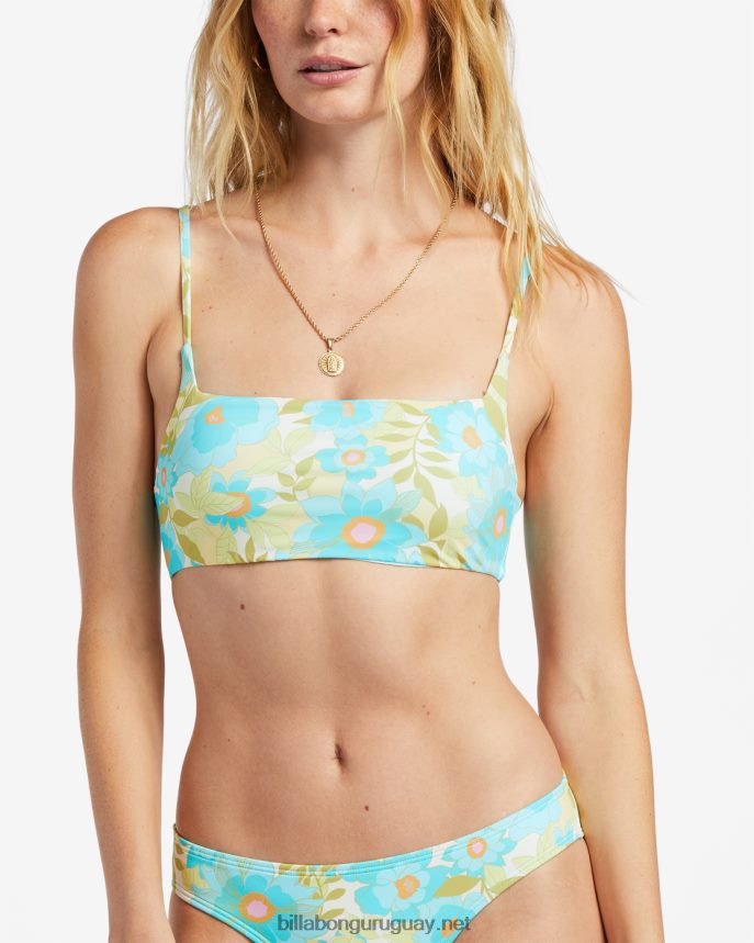parte de arriba de bikini corta Summer Sky Zoe mujer multi DR68441316 Billabong
