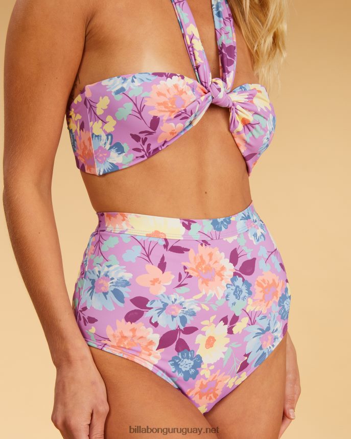 parte de arriba de bikini halter con diseño envolvente de jardín halleys rubio salado mujer multi DR68441539 Billabong