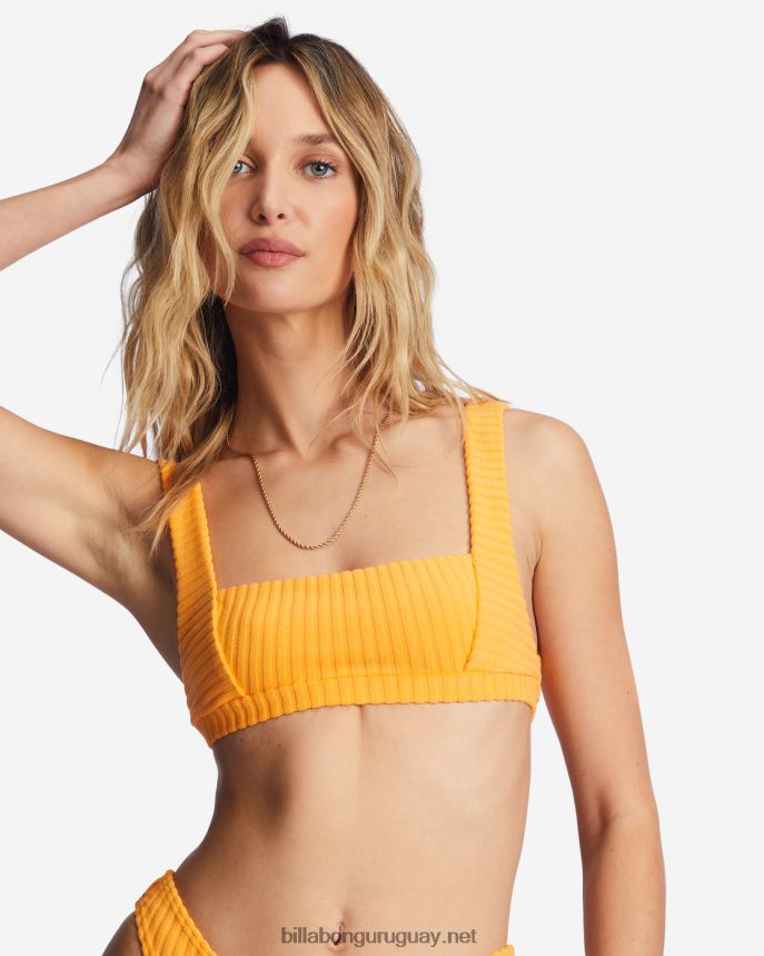 parte de arriba de bikini sin mangas con lazo mujer néctar brillante DR68441291 Billabong