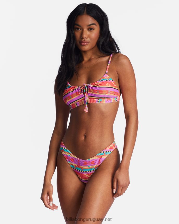 parte de arriba de bikini tipo bralette de coco baja Rising mujer amapola brillante DR68441484 Billabong
