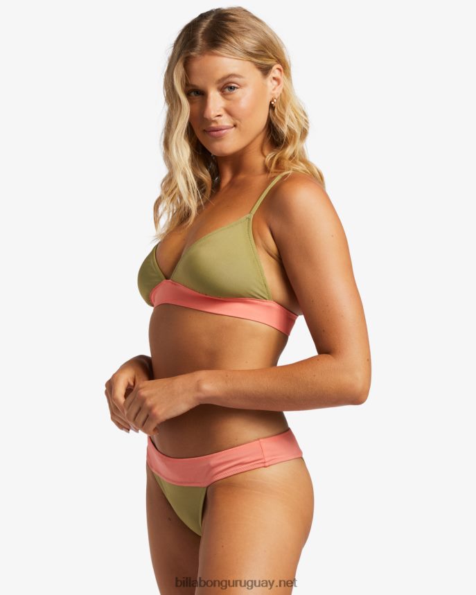 parte de arriba de bikini triángulo upf 50 con bandas a/div mujer cedro DR68441275 Billabong