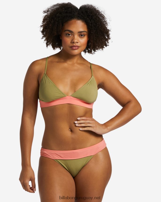 parte de arriba de bikini triángulo upf 50 con bandas a/div mujer cedro DR68441275 Billabong
