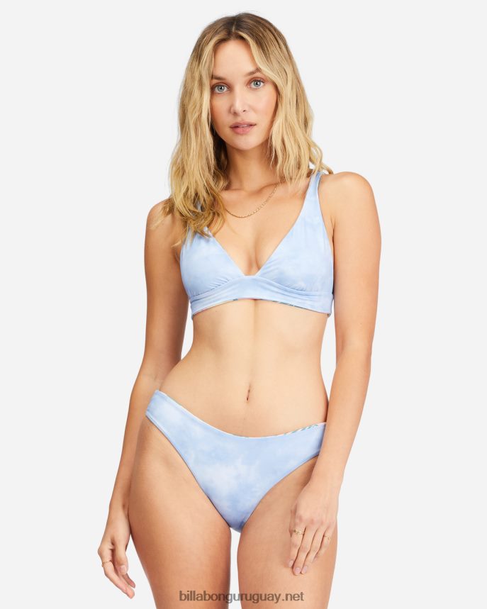 parte de arriba de bikini triangular reversible con bandas de rides and tides mujer multi DR68441533 Billabong