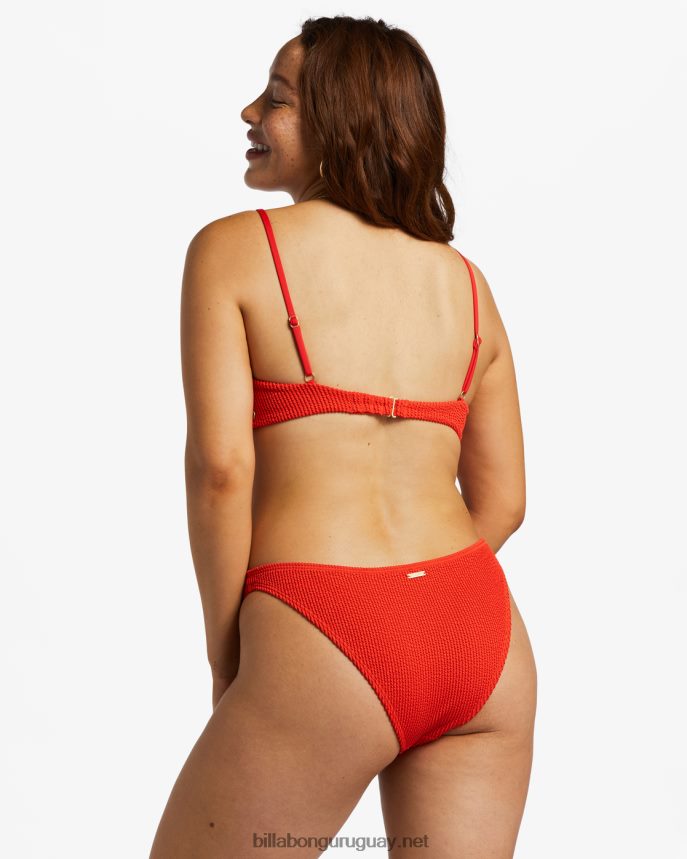 parte superior de bikini con aros Kensley alta de verano mujer aloha rojo DR68441252 Billabong