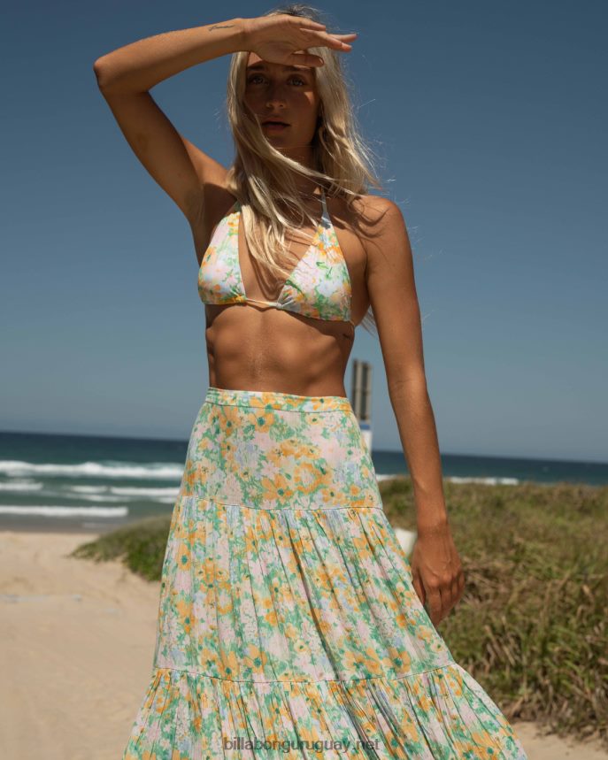parte superior de bikini de triángulo rave suave mujer verde DR68441332 Billabong