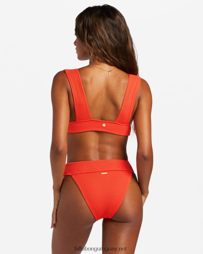 parte superior de bikini de verano con escote pronunciado mujer aloha rojo DR68441254 Billabong