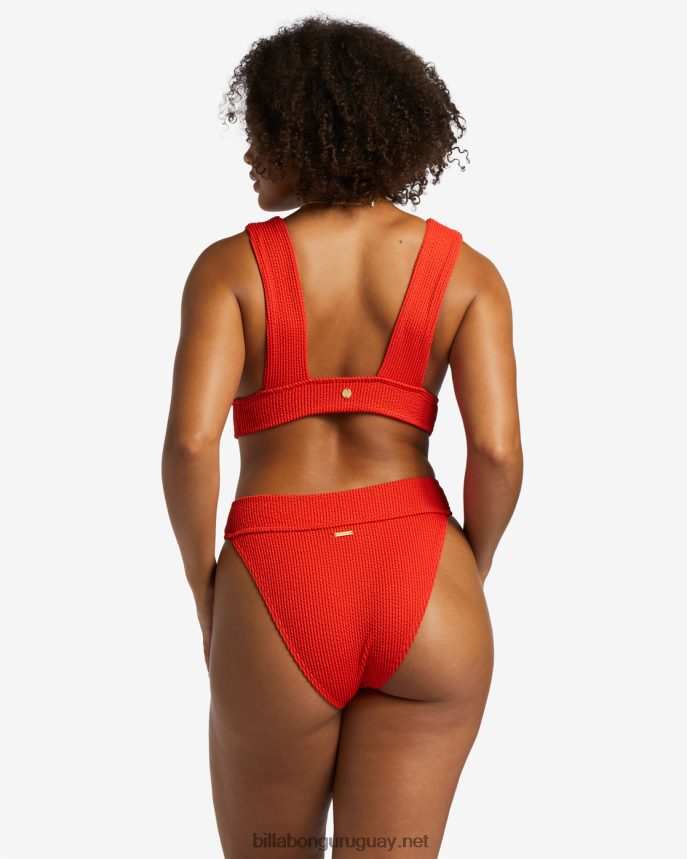 parte superior de bikini de verano con escote pronunciado mujer aloha rojo DR68441254 Billabong