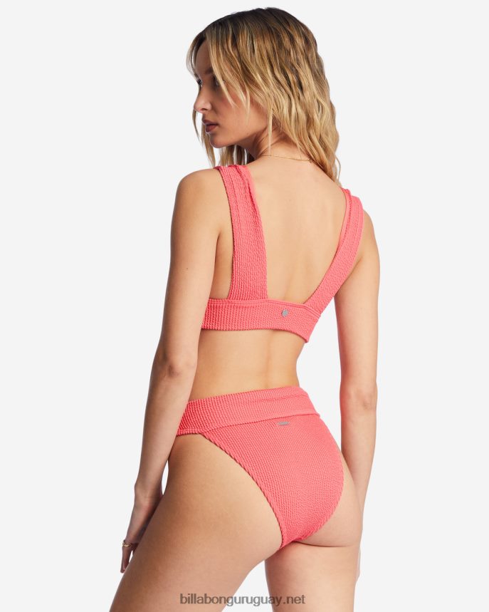 parte superior de bikini de verano con escote pronunciado mujer enamoramiento de coral DR68441457 Billabong