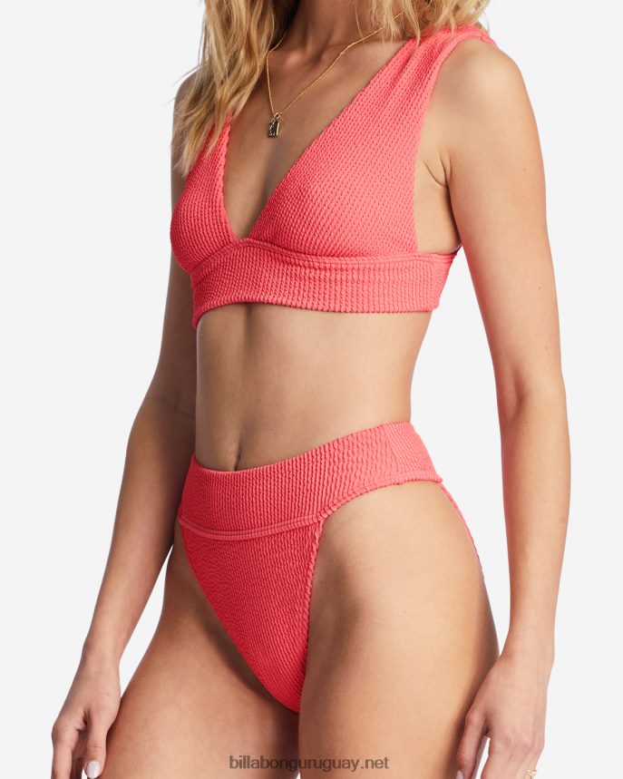 parte superior de bikini de verano con escote pronunciado mujer enamoramiento de coral DR68441457 Billabong