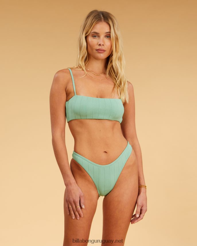 parte superior de bikini sin mangas Salty Blonde Sunset mujer hierba lavada DR68441544 Billabong