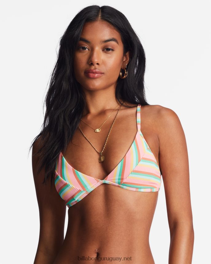parte superior de bikini triángulo fijo charlie tanlines resplandor isla mujer multi DR68441452 Billabong