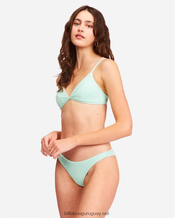 so dazed charlie parte superior de bikini de triángulo fijo mujer menta verde DR68441636 Billabong