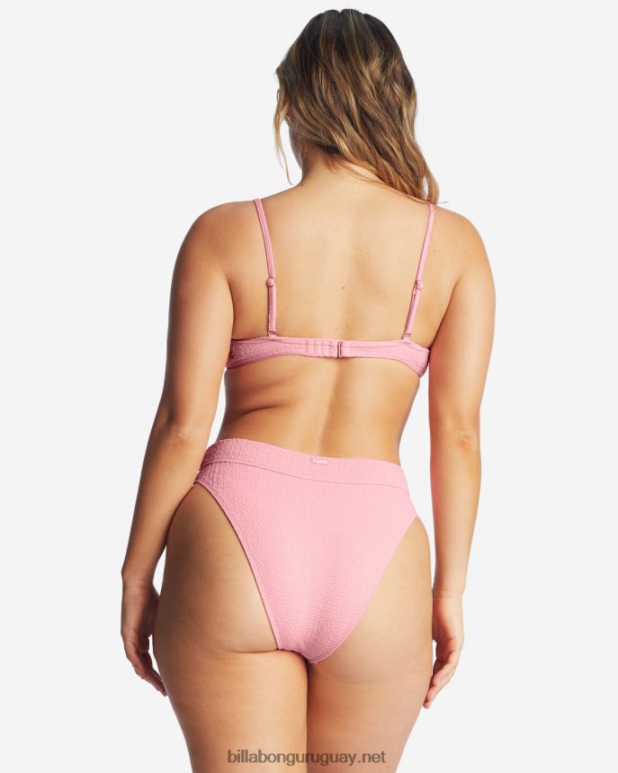 so dazed charlie parte superior de bikini de triángulo fijo mujer puesta de sol rosa DR68441677 Billabong