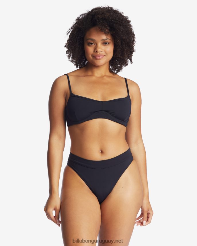 sol searcher top de bikini con aros kenzley mujer guijarro negro DR68441689 Billabong