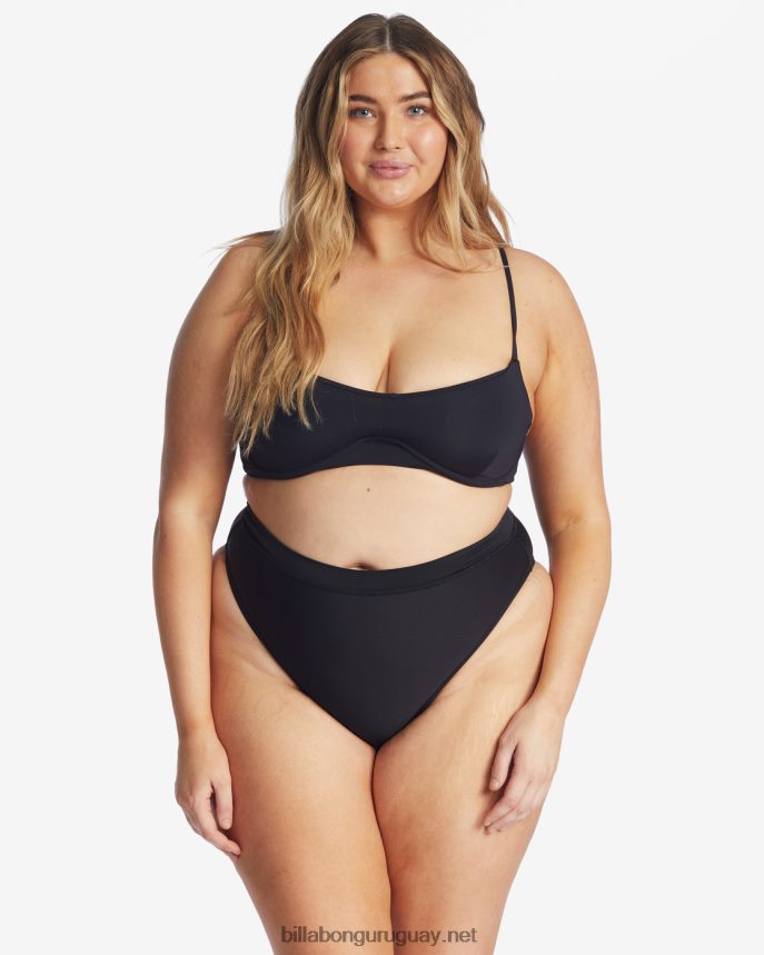 sol searcher top de bikini con aros kenzley mujer guijarro negro DR68441689 Billabong
