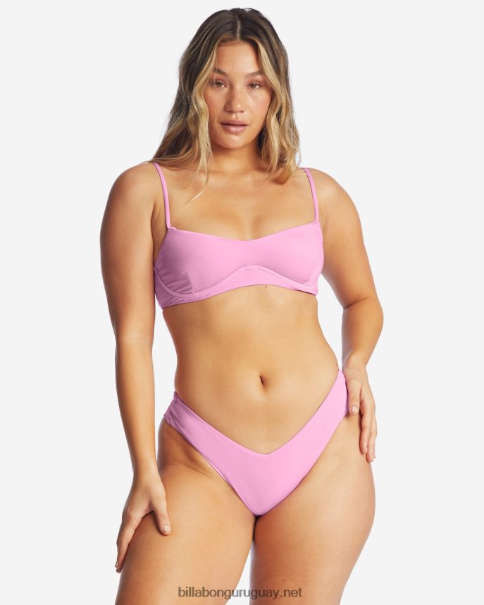 sol searcher top de bikini con aros kenzley mujer paraíso rosa DR68441623 Billabong
