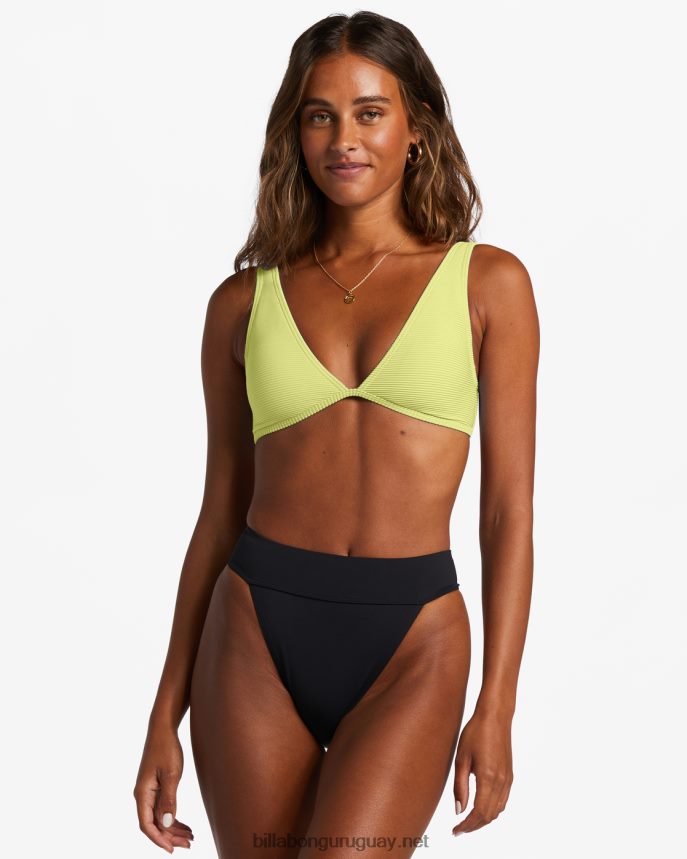 sol searcher top de bikini sin mangas ava mujer lima claro DR68441227 Billabong