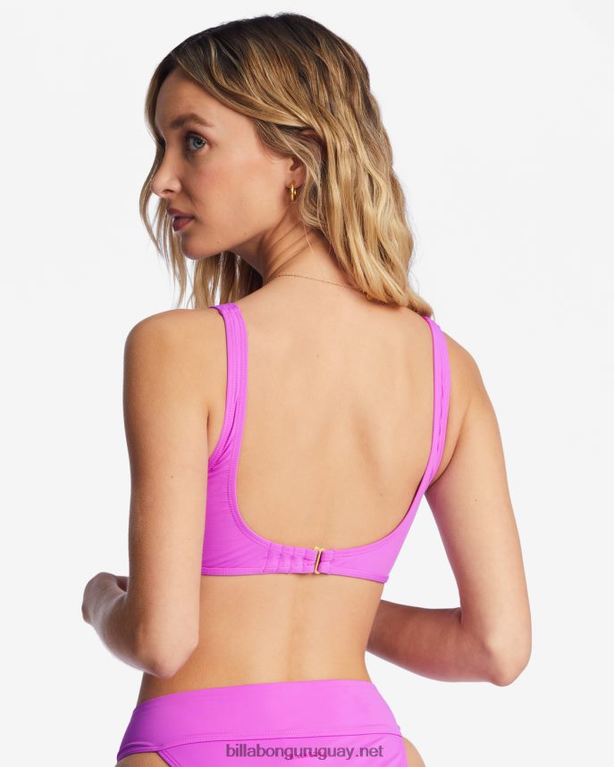 sol searcher top de bikini sin mangas ava mujer orquídea brillante DR68441507 Billabong