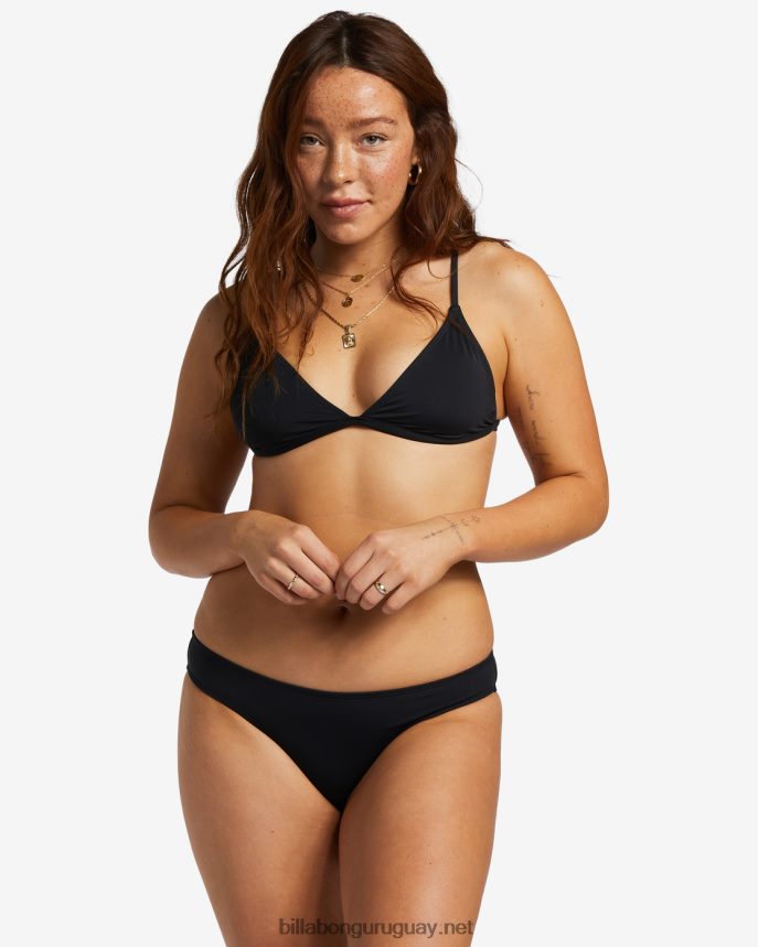 sol searcher top de bikini triangular ceci mujer guijarro negro DR68441260 Billabong