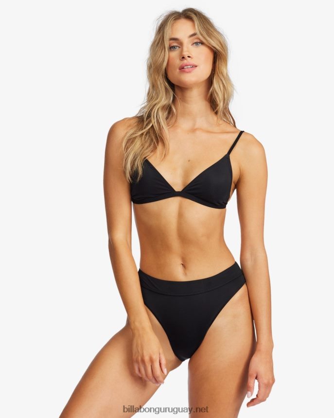 sol searcher top de bikini triangular ceci mujer guijarro negro DR68441685 Billabong