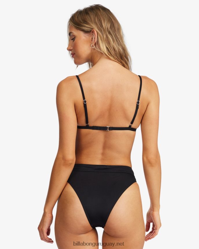sol searcher top de bikini triangular ceci mujer guijarro negro DR68441685 Billabong