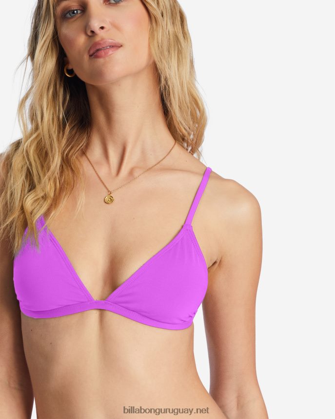 sol searcher top de bikini triangular ceci mujer orquídea brillante DR68441505 Billabong