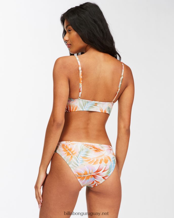 top de bikini Island Calling con cuello en V mujer cristal de sal DR68441657 Billabong