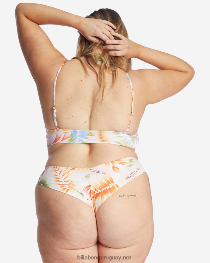 top de bikini Island Calling con cuello en V mujer cristal de sal DR68441657 Billabong