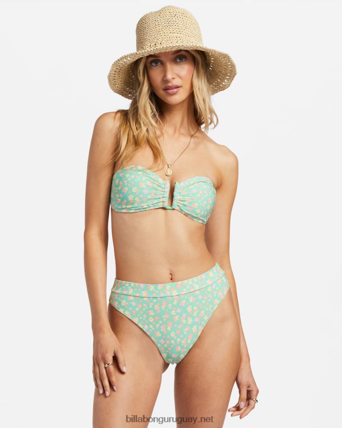 top de bikini bandeau i sea you tanlines mujer menta verde DR68441199 Billabong
