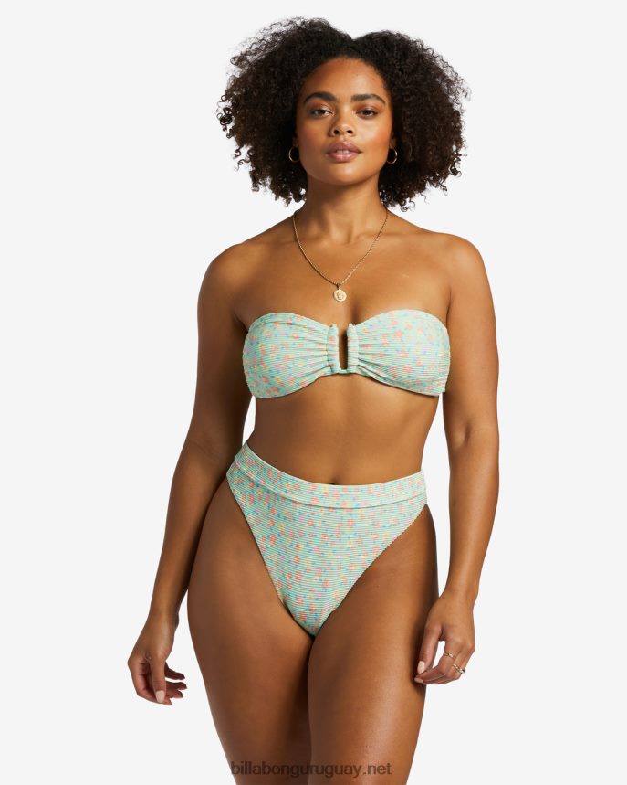 top de bikini bandeau i sea you tanlines mujer menta verde DR68441199 Billabong