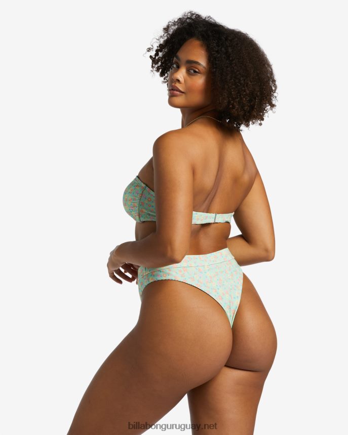 top de bikini bandeau i sea you tanlines mujer menta verde DR68441199 Billabong