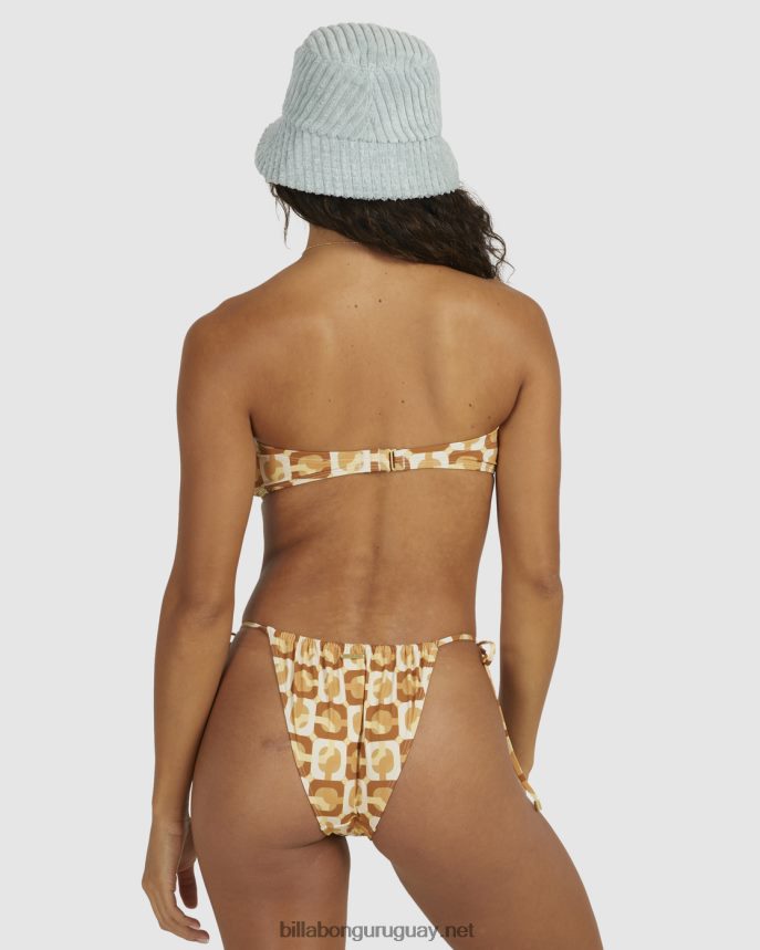 top de bikini bidireccional de Lost With You Draw mujer mostaza DR68441431 Billabong