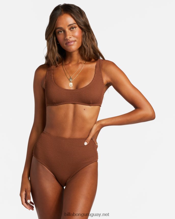 top de bikini bralette alto de verano mujer coco tostado DR68441248 Billabong