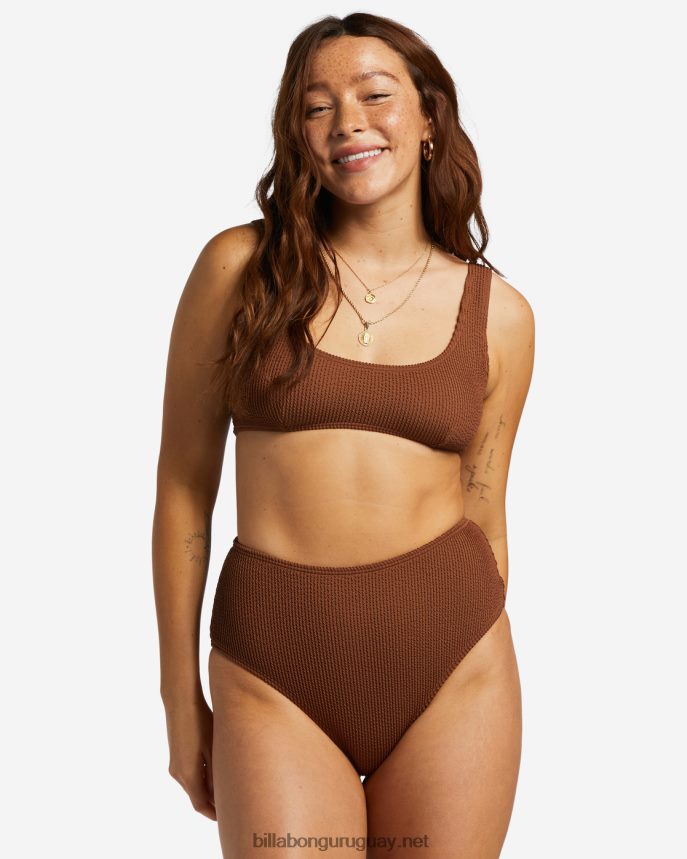 top de bikini bralette alto de verano mujer coco tostado DR68441248 Billabong
