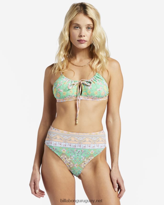 top de bikini bralette la mer coco mujer verde DR68441350 Billabong
