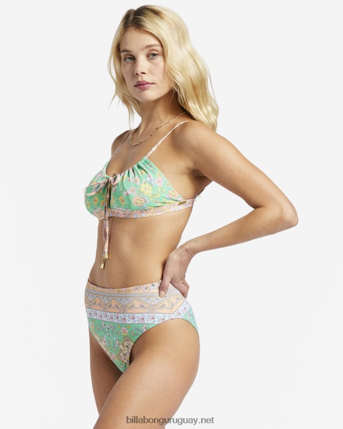 top de bikini bralette la mer coco mujer verde DR68441350 Billabong