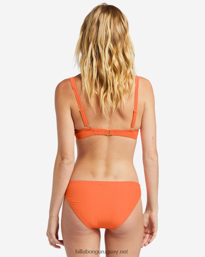 top de bikini con aros alineados tyler mujer melocotón poppin DR68441235 Billabong
