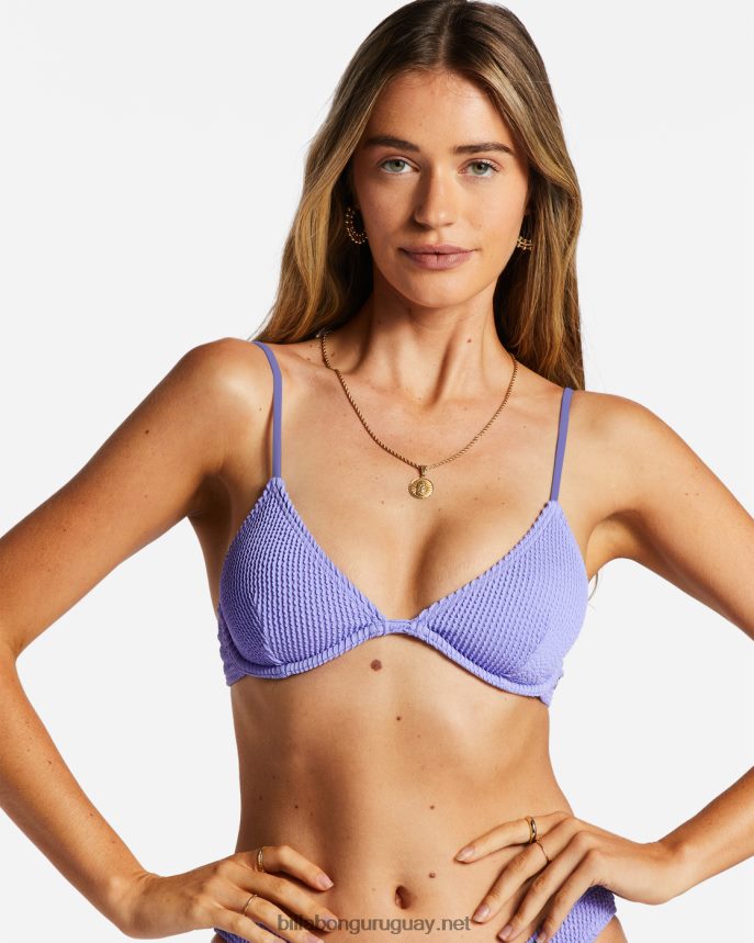 top de bikini con aros de reese alto de verano mujer cala violeta DR68441363 Billabong