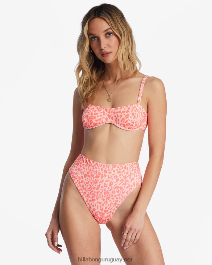 top de bikini con aros lei low olivia mujer durazno lavado DR68441461 Billabong