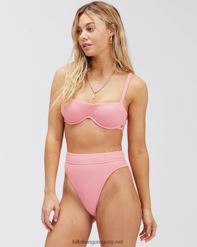 top de bikini con aros so dazed olivia mujer puesta de sol rosa DR68441680 Billabong