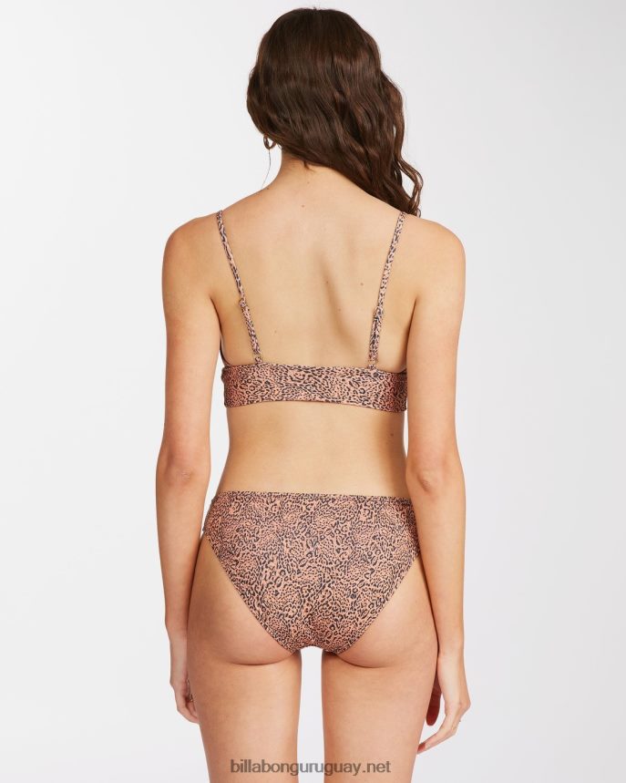 top de bikini con cuello en V mujer caramelo DR68441660 Billabong