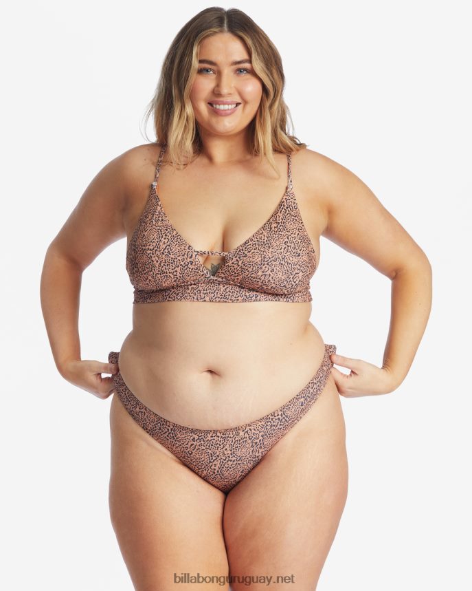 top de bikini con cuello en V mujer caramelo DR68441660 Billabong