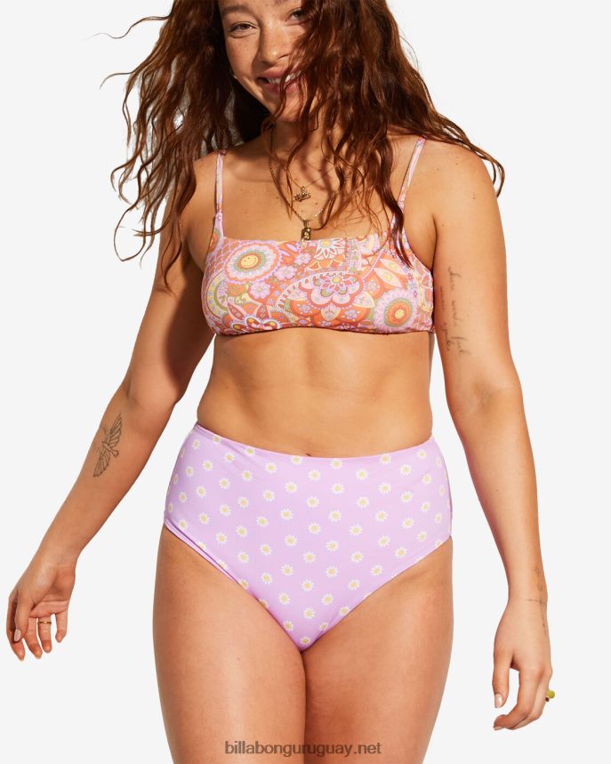 top de bikini corto reversible zoe de billabong x smiley good times mujer multi DR68441472
