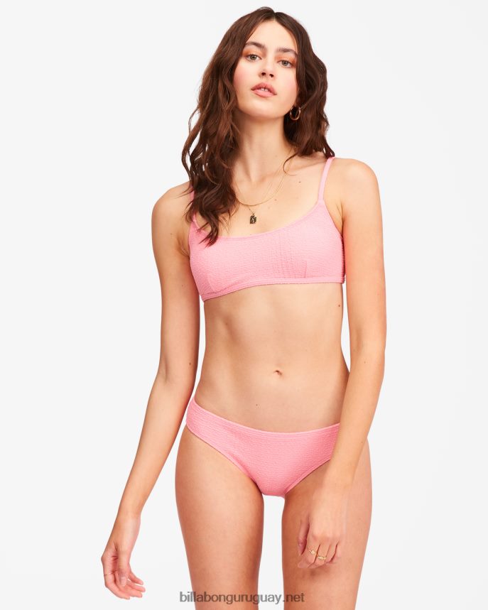 top de bikini corto tan aturdido avery mujer puesta de sol rosa DR68441741 Billabong