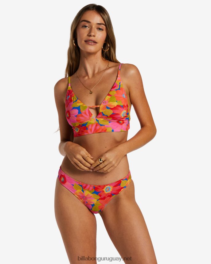 top de bikini de tirantes con cuello en V de Sunny Coast mujer multi DR68441240 Billabong
