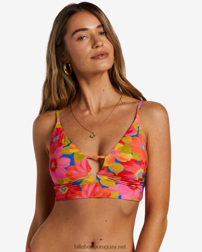 top de bikini de tirantes con cuello en V de Sunny Coast mujer multi DR68441240 Billabong