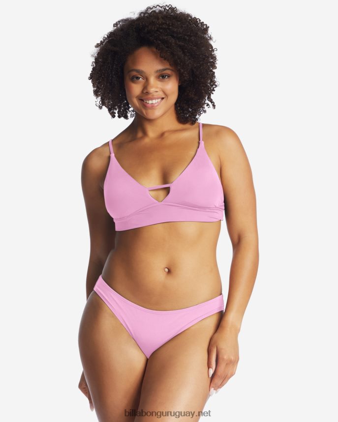 top de bikini de tirantes con escote en V Sol Searcher mujer paraíso rosa DR68441621 Billabong