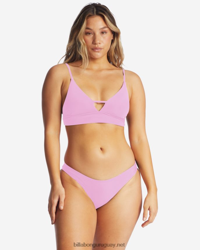 top de bikini de tirantes con escote en V Sol Searcher mujer paraíso rosa DR68441621 Billabong